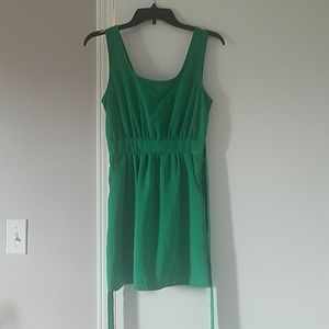 Short green dress